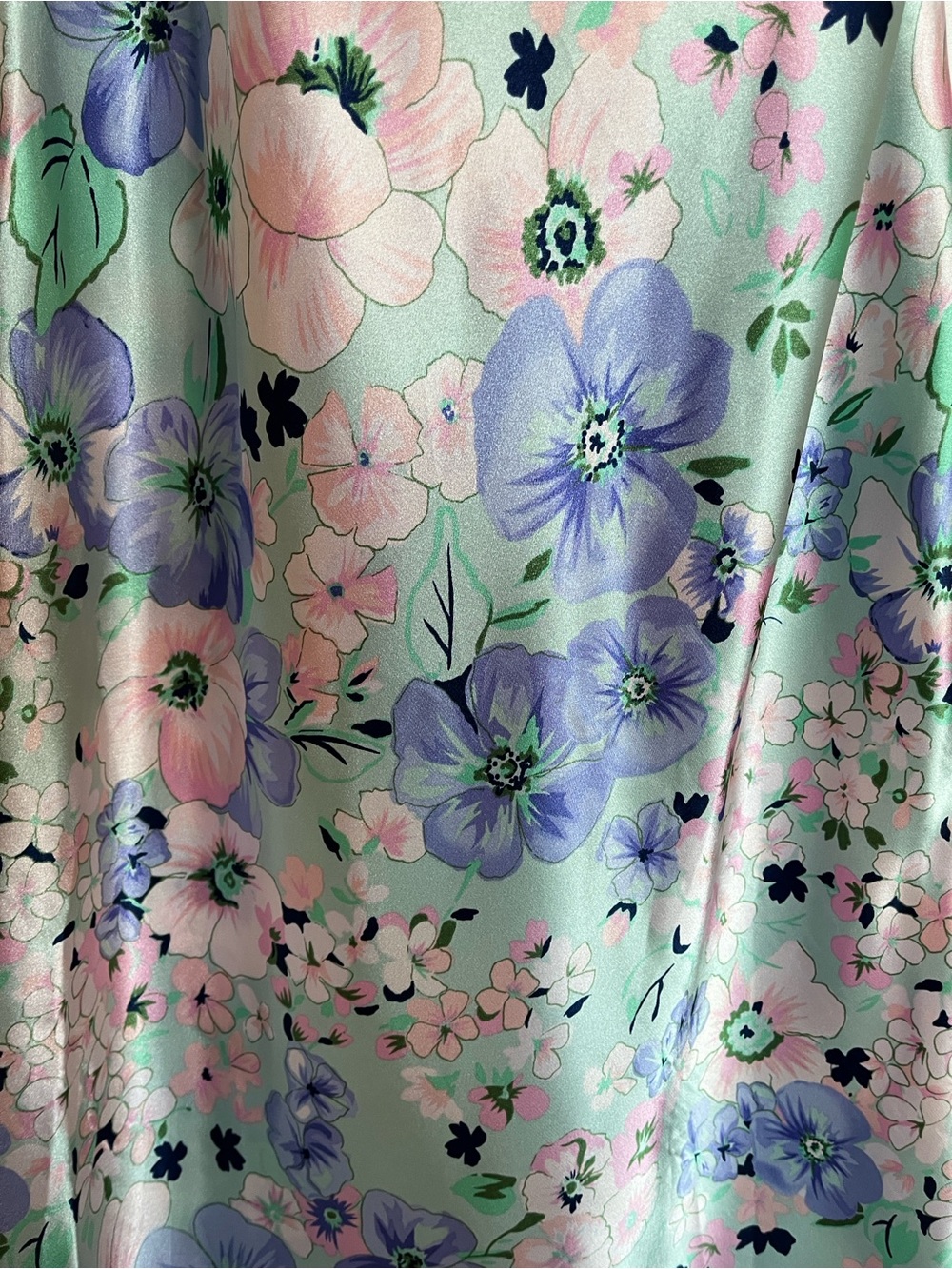 Vintage Jones. New York Slip Dress Nightwear Pastel Florals Medium - Picture 7 of 12